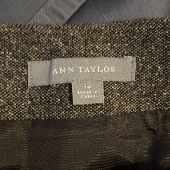 Ann Taylor belted skirt with double pleats in back VGUC - Picture 4 of 8